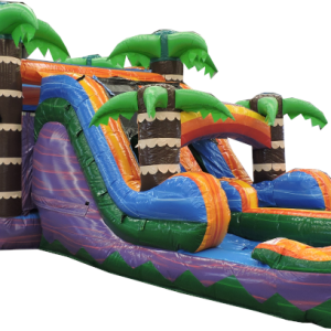 Tiki Plunge Water Combo with Double Waterslide