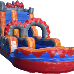 18' Lava Surge Single Lane Waterslide