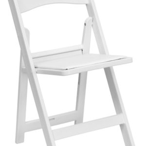Children’s White Resin Folding Chair